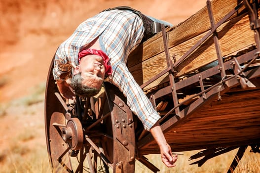 SOUT WEST - A cowboy takes time to rest and reflect.