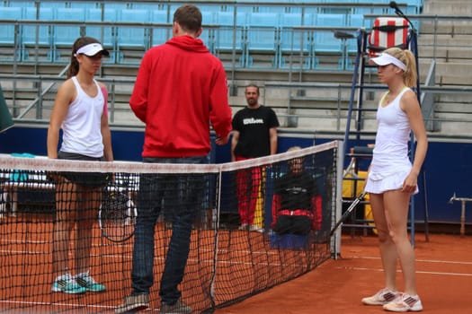 Katharina Hobgarski (GER) and Ioana Diana Pietroiu (ROU),Allianz Kundler German Juniors 2015,Finaltag,Berlin,21.06.2015