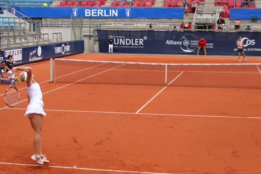 Katharina Hobgarski and Ioana Diana Pietroiu (ROU),Allianz Kundler German Juniors 2015,Finaltag,Berlin,21.06.2015