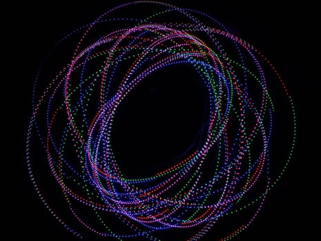 spectacular colored lights with geometric shapes special effects