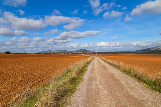 Via de la Plata way (Silver Way) to Santiago in Extremadura. Spain