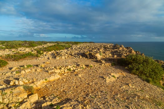 Cliffs in the Algarve West Coast, near Sagres, Portugal