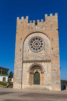 View of the Church San Nicolas de Portomarin. Lugo, Spain