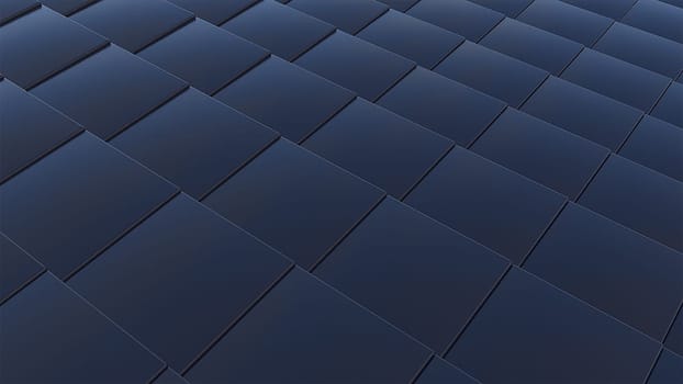 Blue cubes. Computer generated 3d render