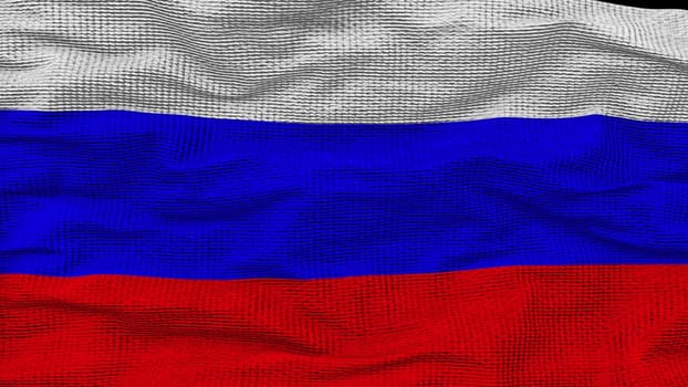 Waving flag of Russia. Computer generated 3d render