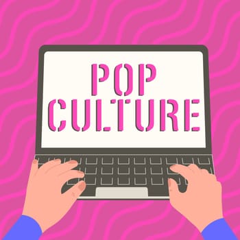 Text caption presenting Pop Culture, Business overview describes the lifestyle and tastes of the majority of mostly younger people