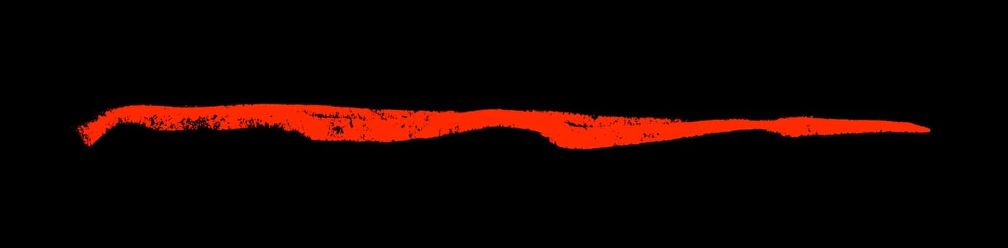 Hand painted red stroke on black background