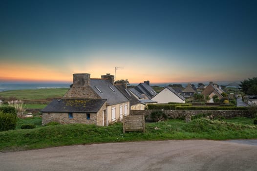 famous Batz island, a small island in the Finistere next to Roskoff town in Bretagne, France