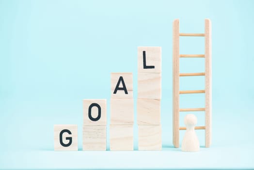 Goal, ladder of success, making plan for the future, business and education concept, lifestyle
