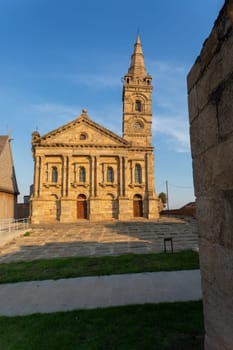 Besakana chappel, church in historical center of Royal palace complex Rova of Antananarivo, Madagascar