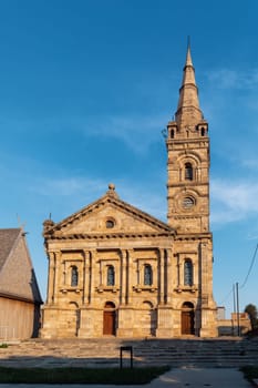 Besakana chappel, church in historical center of Royal palace complex Rova of Antananarivo, Madagascar