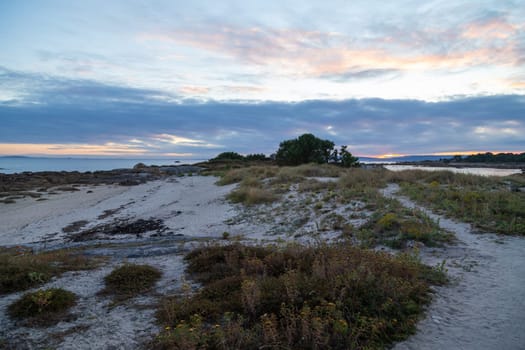 Coast of Baiona in Galicia, Spain