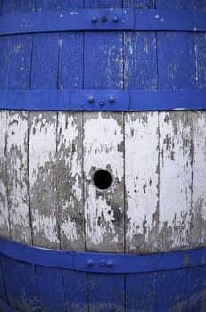 Detail of container for transport and conservation of alcoholic beverages