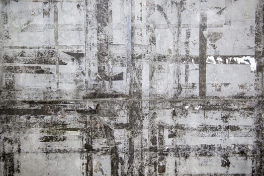 Detail of old metal wall dirty and damaged by time