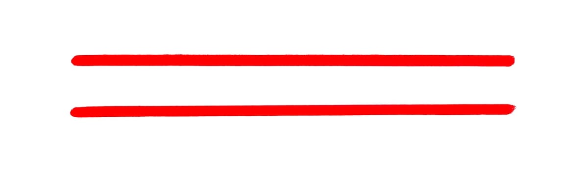 Two hand painted strokes - Underline or Higlight Banner