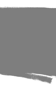 Hand painted grey background with paintbrush border
