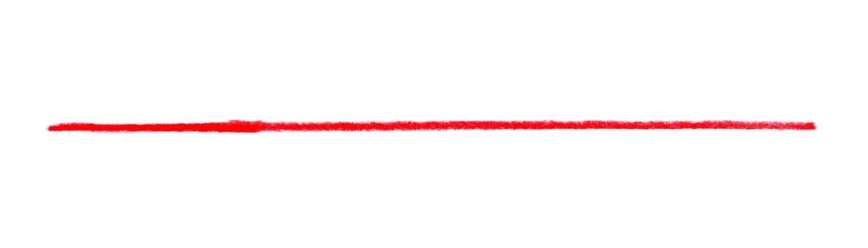 Hand drawn stroke with red color