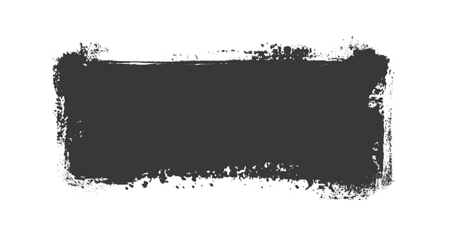 Dirty sketch of black paintbrush drawing