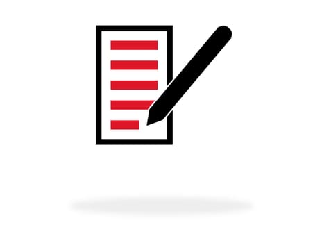 Paper with pencil icon - Write or edit text