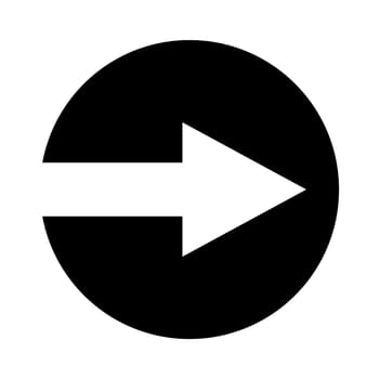 Arrow Button black showing direction
