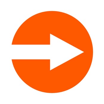 Arrow Button red showing direction