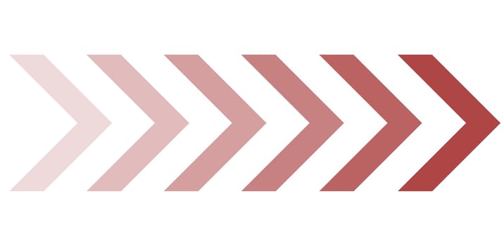 Arrow Banner with gradient red arrows showing direction