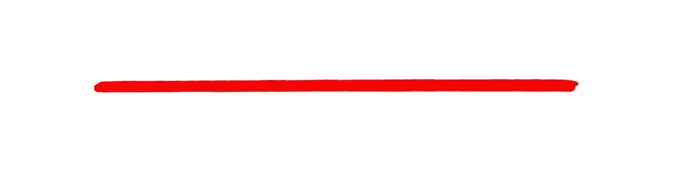 Hand made pencil stripe with red color