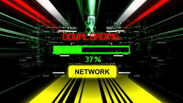 Network download progress bar on the screen,Network download progress bar on the screen