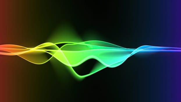 Wave line flowing rainbow color,Wave line flowing rainbow color