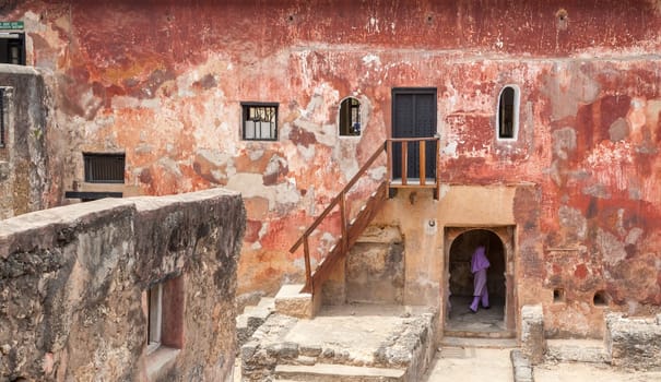 Ruins of the historical Fort Jesus Mombasa, Kenya Africa