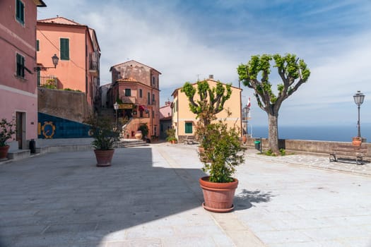 Ipromenade of the old town. Lake Garda, Italy