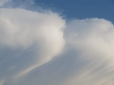 beautiful white clouds in a blue sky prepared for lover