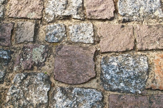 cobblestone natural stone with sand joints. Background image. Stone floor with natural stones. Detail image