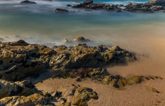 long exposure at the ocean in Povoa de Vazim, north of Portugal