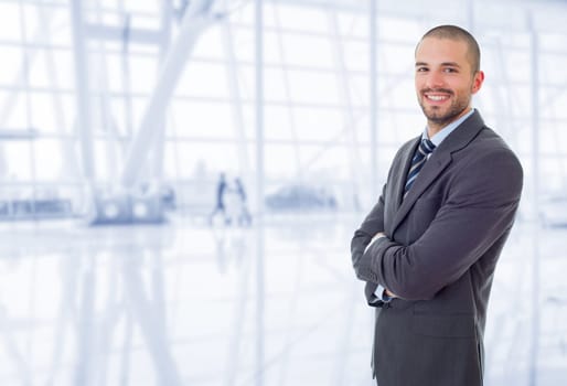 young business man portrait at the office