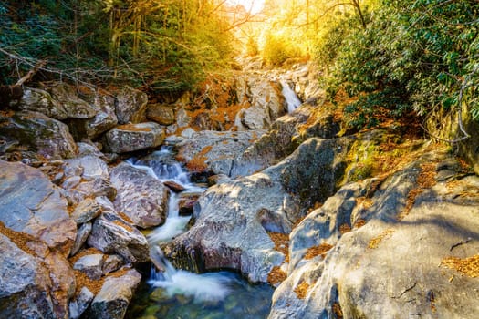 Rocky mountain stream in Pisgah National Forest, North Carolina