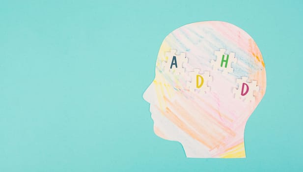 ADHD, attention deficit hyperactivity disorder, mental health, colored paper