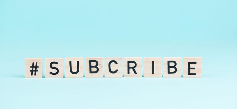 Subscripe, social media concept, join and follow a blogger, newsletter buttom