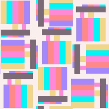 without a background of colorful bright and contrasting rectangles