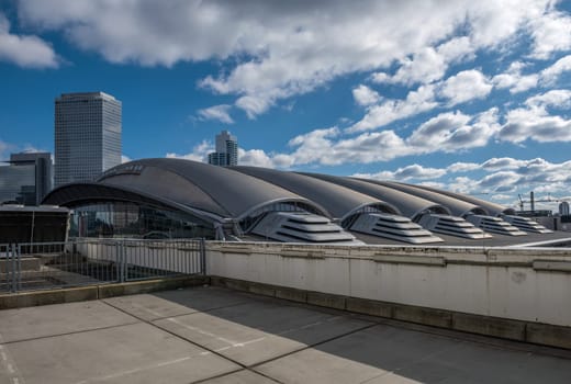 Exhibition center Frankfurt, overview of the outdoor area