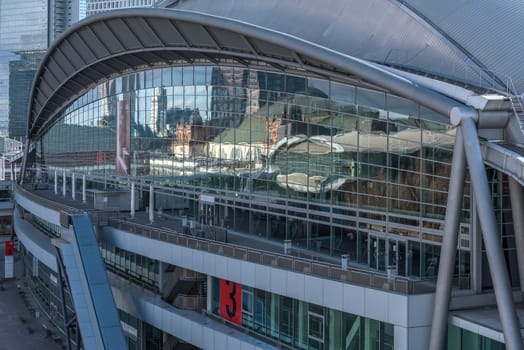 Exhibition center Frankfurt, overview of the outdoor area