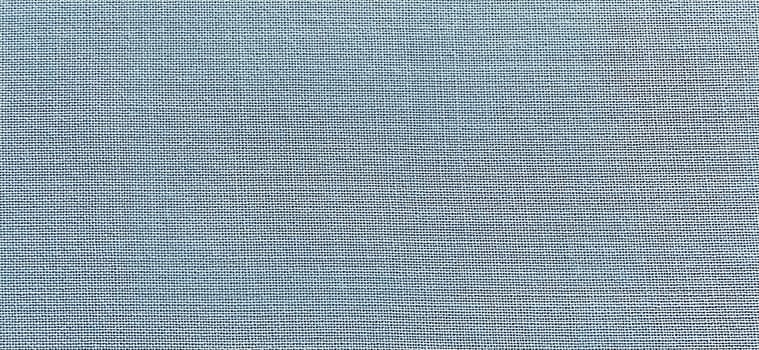 blue-green background of intertwined threads and rows. Banner. Fabric texture with uneven surface.