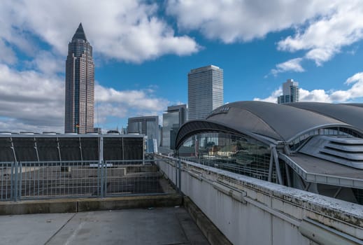 Exhibition center Frankfurt, overview of the outdoor area