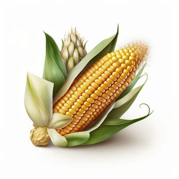 The image showcases a field of corn in the beginning stages of growth, with vibrant green stalks reaching towards the sun. The golden hues of the sun's rays highlight the beauty of the fresh start. The image is generated with the use of an AI.