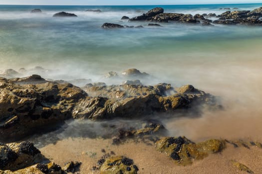 long exposure at the ocean in Povoa de Vazim, north of Portugal