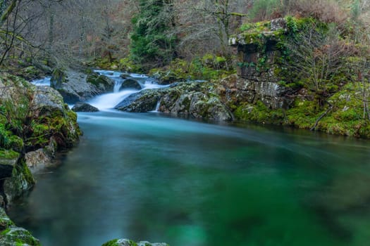 long exposure at the portuguese national park of Geres. Montalegre, Portugal