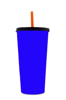 Fast food drinking cup, isoleted, white background