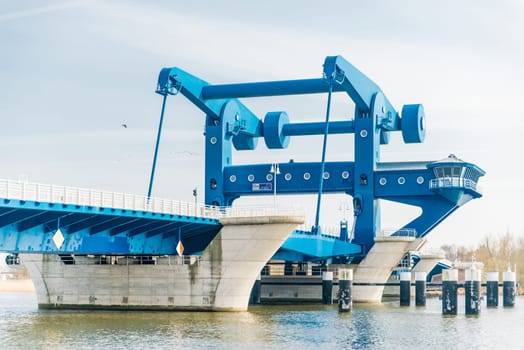 Bridge over the Peenestrom (Blue Miracle) in Wolgast. (Part of the Züssow-Wolgast Port railway line)
