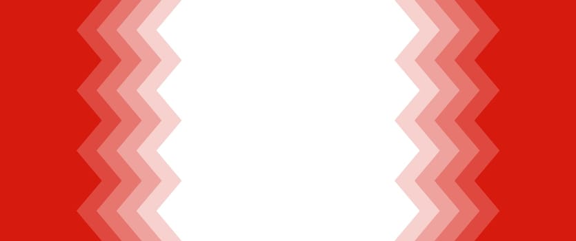 Abstract background with red zig zag frame and copy space