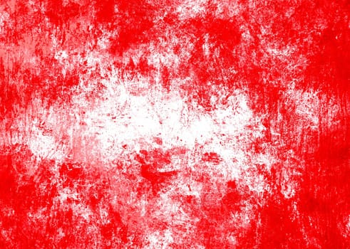 Very distressed grunge background with red color